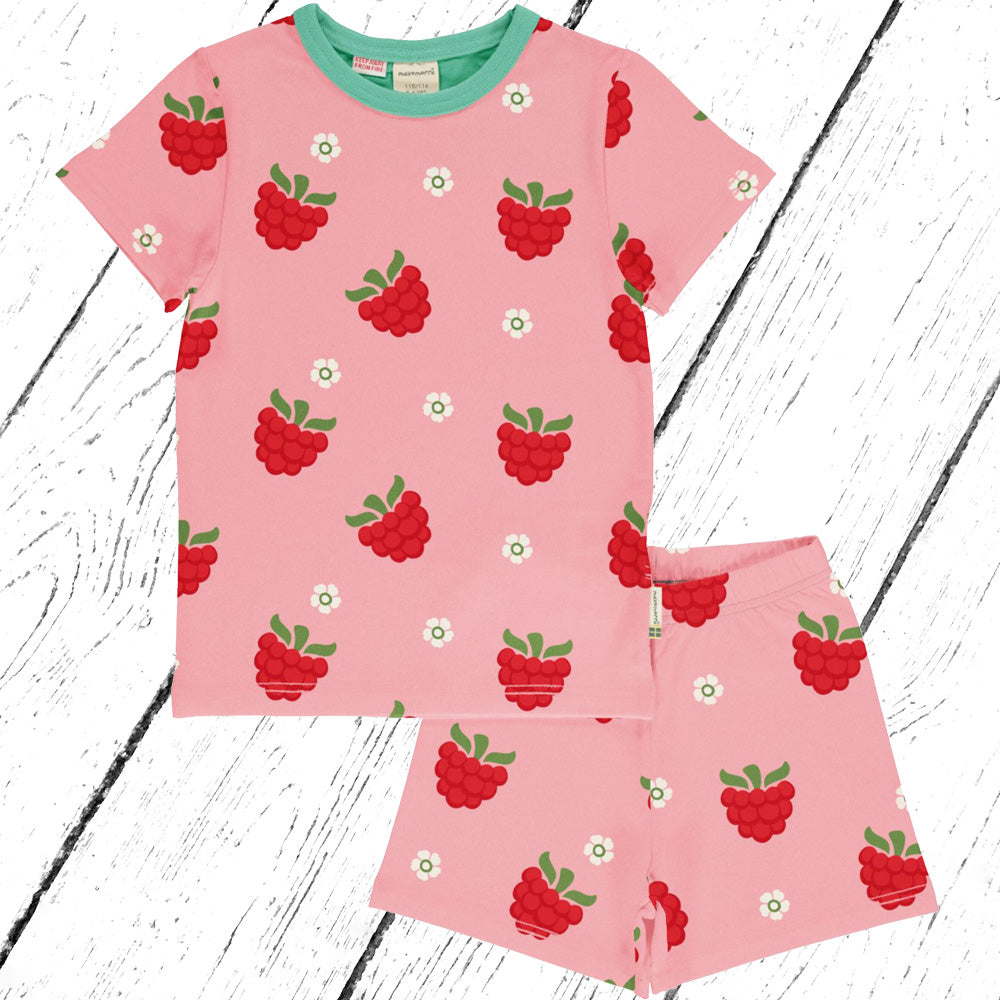 Maxomorra Schlafanzug Pyjama Set RASPBERRY