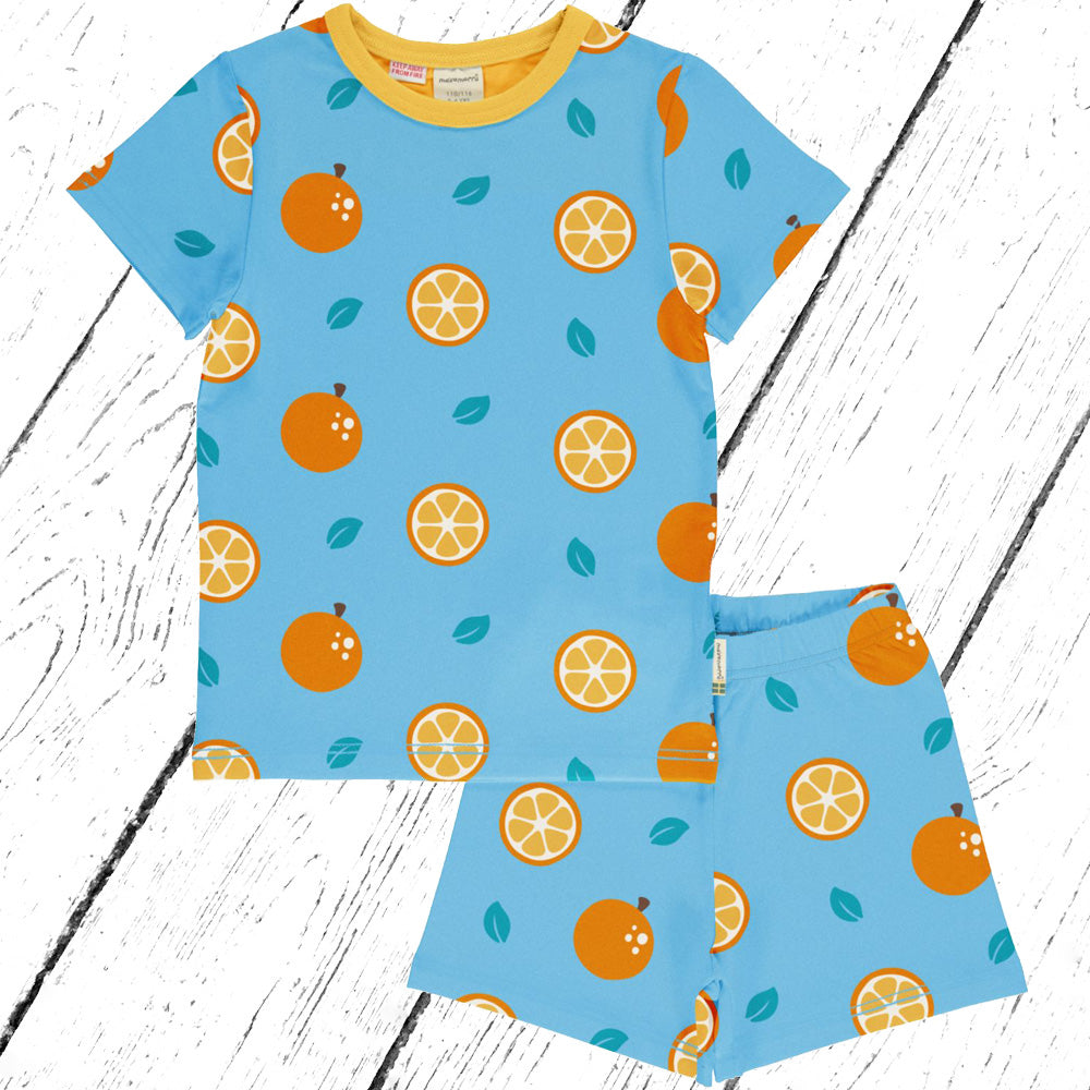 Maxomorra Schlafanzug Pyjama Set ORANGE