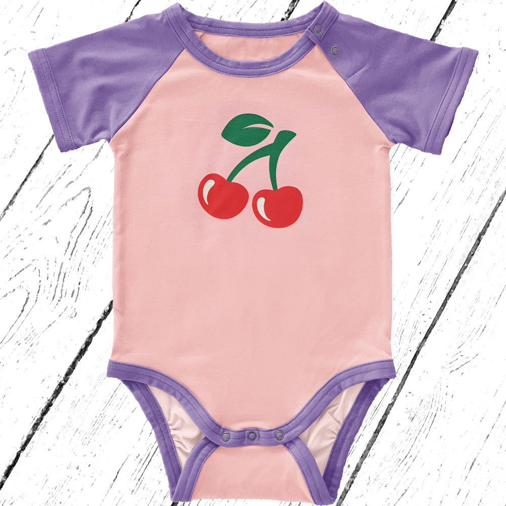 Maxomorra Body Raglan Cherry