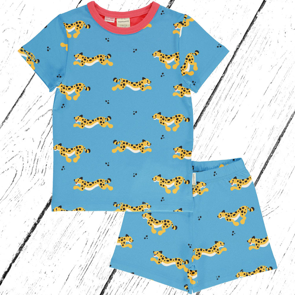 Maxomorra Schlafanzug Pyjama Set CHEETAH
