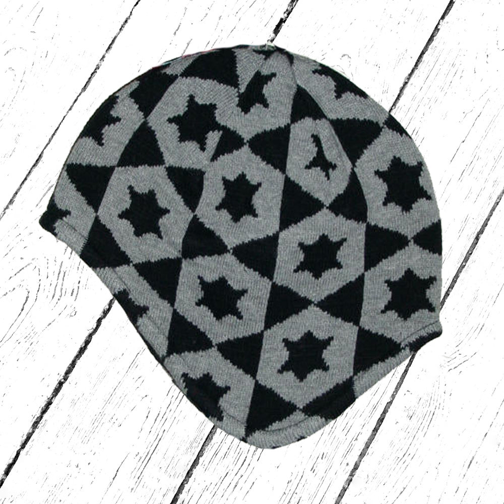 Melton Strickmütze schwarzer Stern