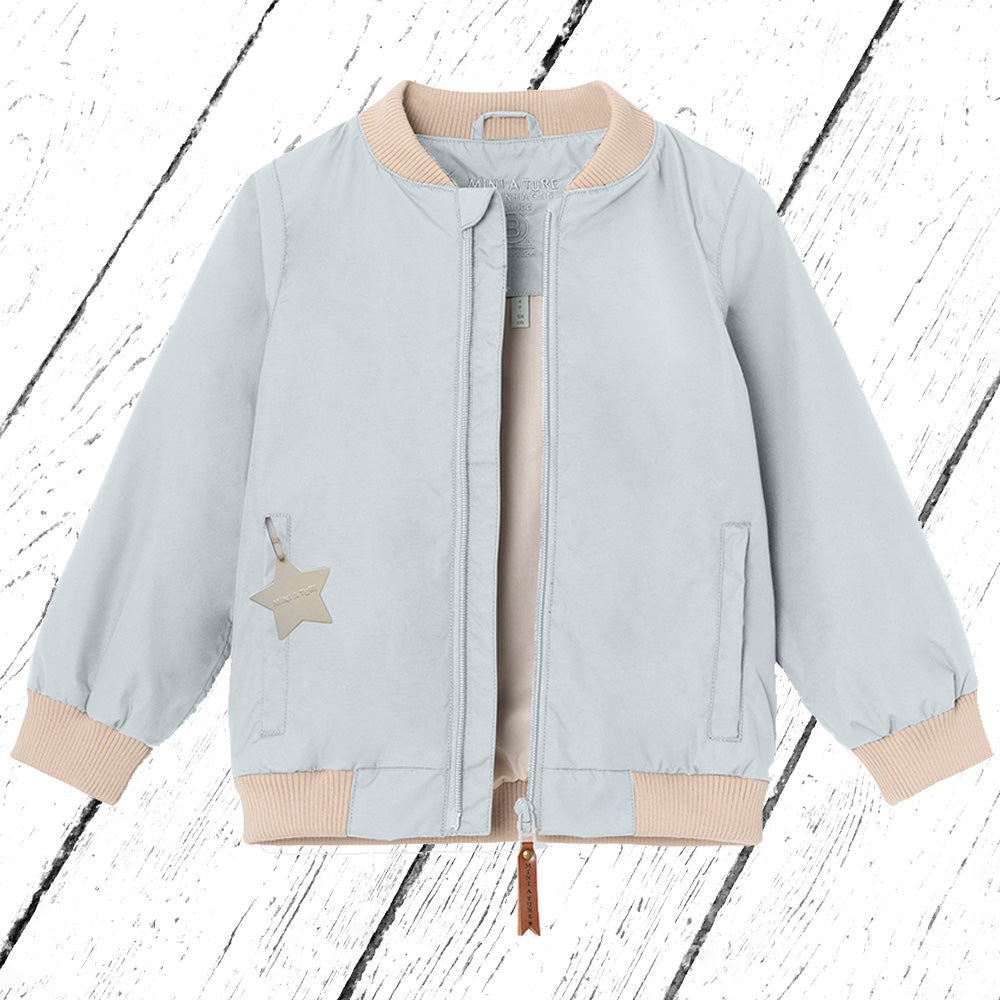 Mini A Ture Übergangs-Outdoorjacke MATVILLUM Bomber Jacket Pearl Blue