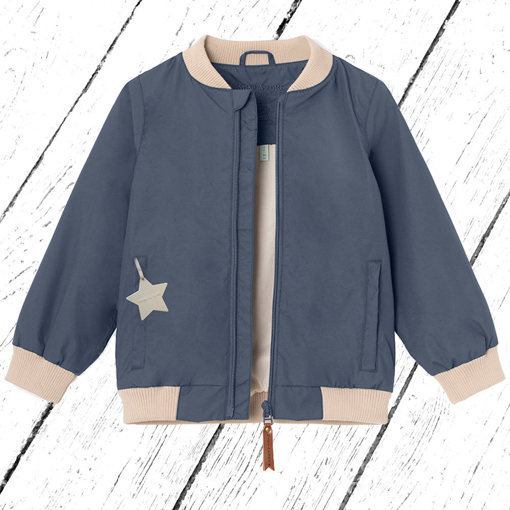 Mini A Ture Übergangs-Outdoorjacke MATVILLUM Bomber Jacket Ombre Blue