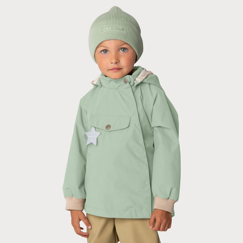 Mini A Ture Übergangs-Outdoorjacke MATWALLY fleece lined Jacket Dusty Light Green