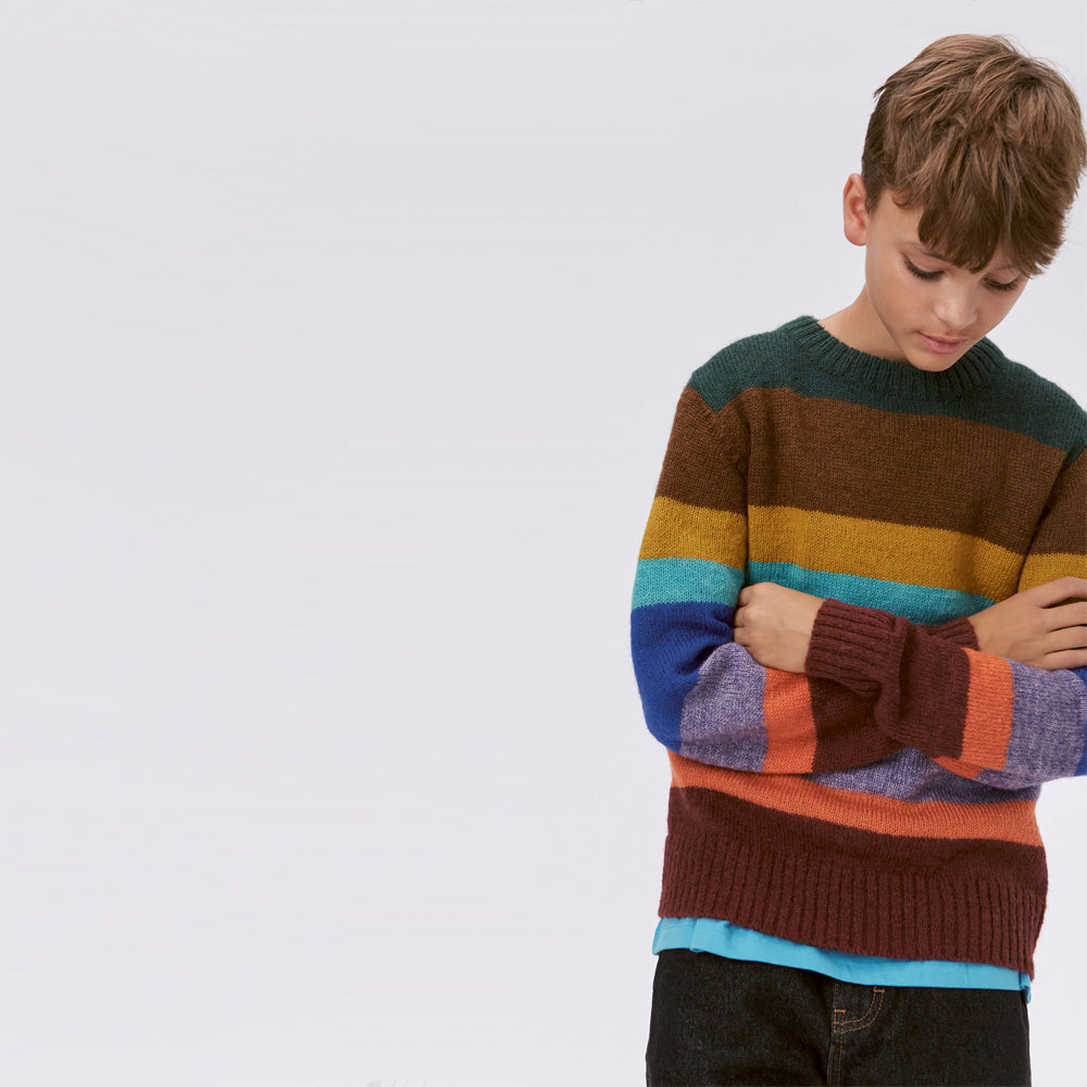 Molo Strickpullover Berge Colour Stripes