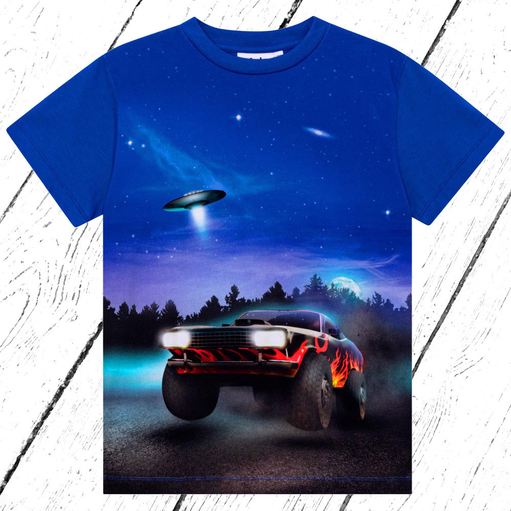 Molo T-Shirt Roxo UFO and Car