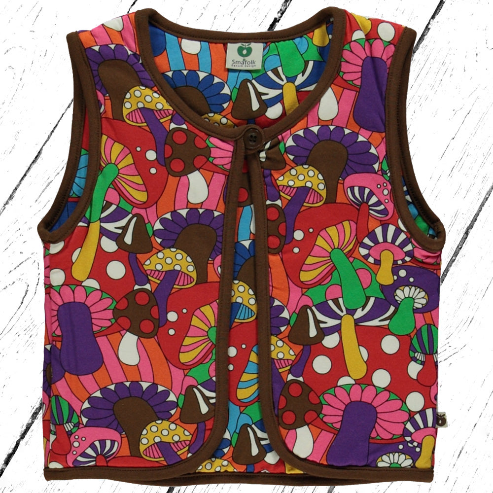 Smafolk gefütterte Wende Weste Mushrooms