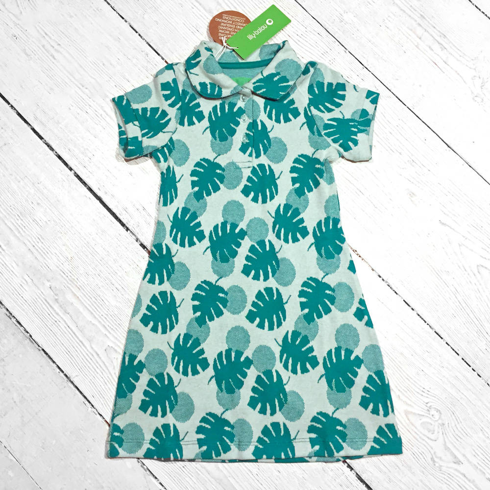 Lily Balou Jacquard Dress Betty Palm Leaves