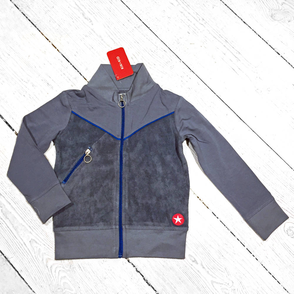 Kik-Kid Jacket Terry grey blue