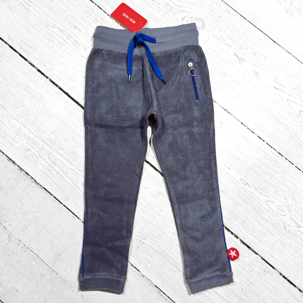 Kik-Kid Trousers Terry grey blue