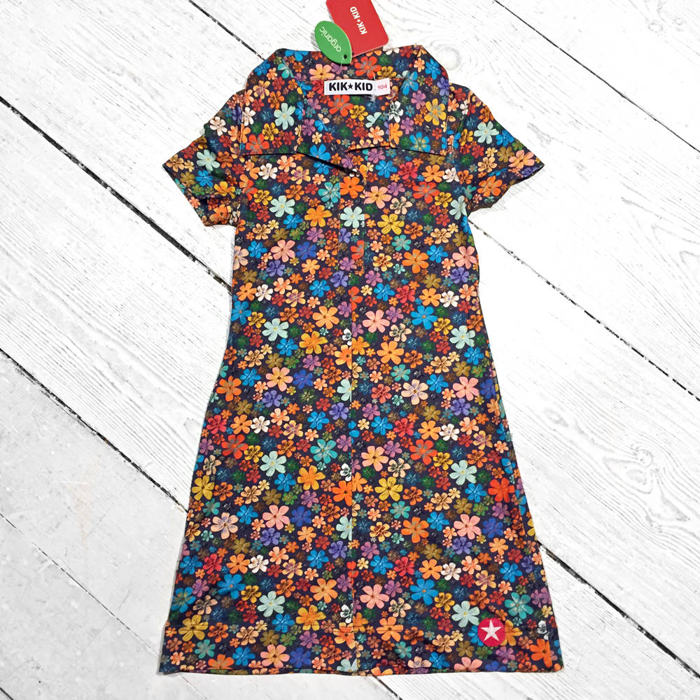Kik-Kid Dress Polo Jersey Flower Multi