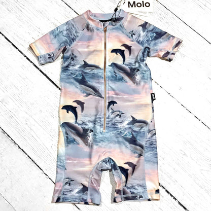 Molo UV Badeoverall Neka Dolphins Sunset