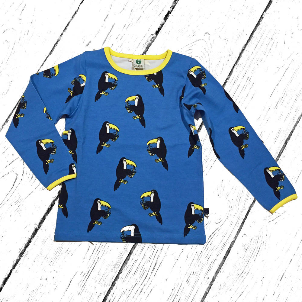 Smafolk Shirt with Toucan Cendre Blue