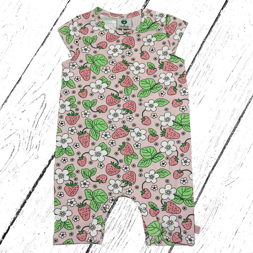 Smafolk Sommeroverall with Strawberry Flowers