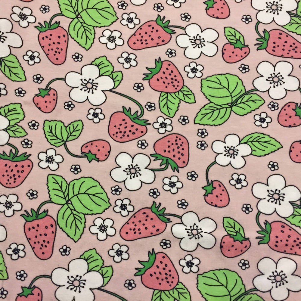 Smafolk Sommeroverall with Strawberry Flowers
