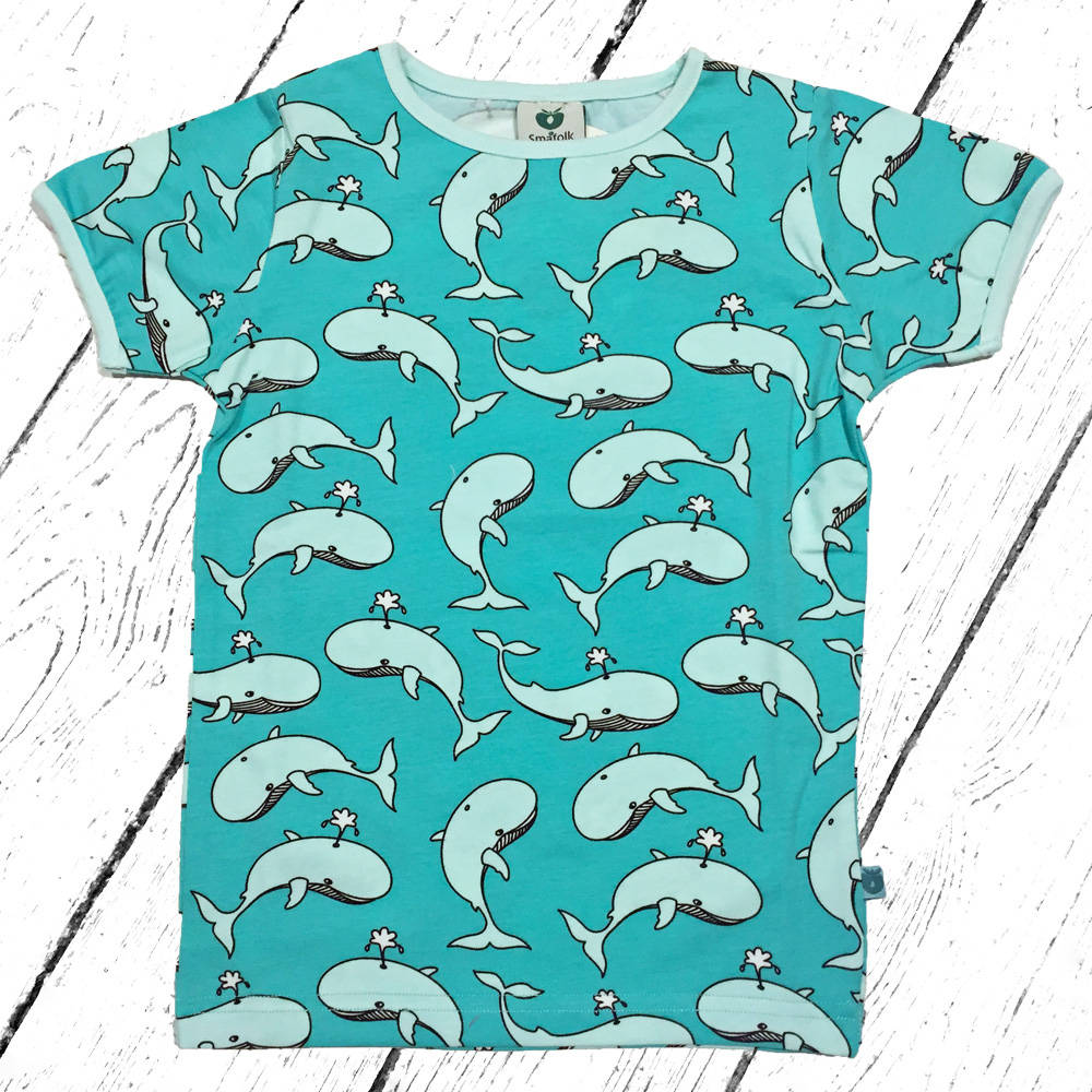 Smafolk T-Shirt with Whales Cascade