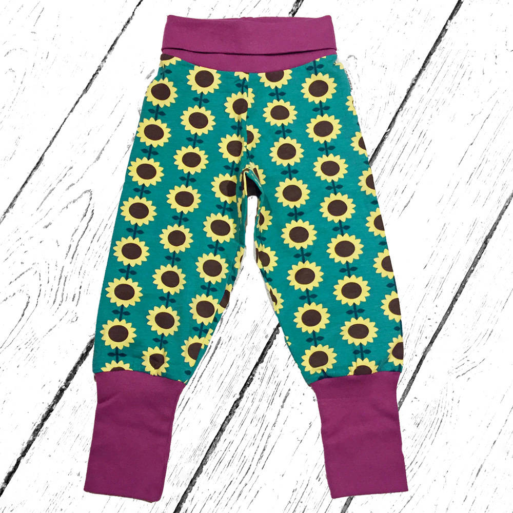 Maxomorra Pants Rib Sunflower