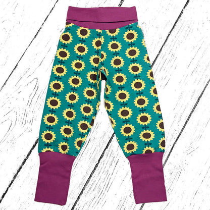 Maxomorra Pants Rib Sunflower