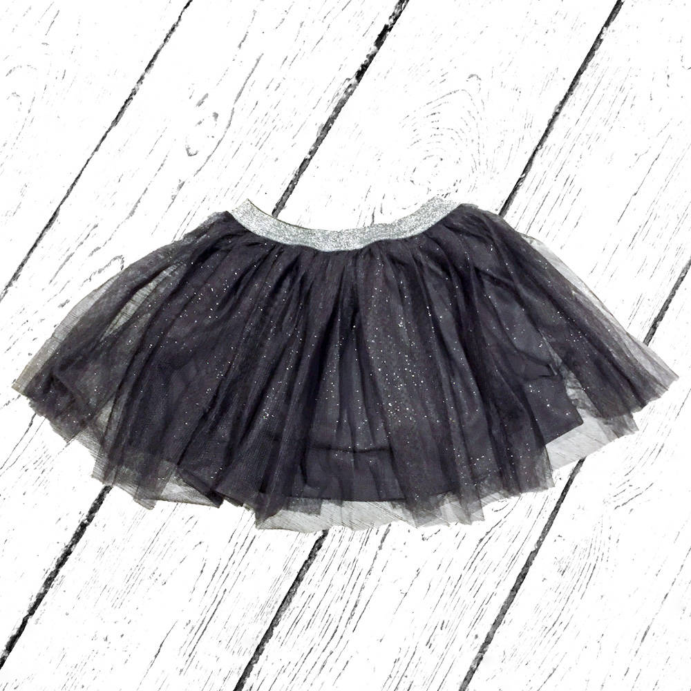 Smafolk Tulle Skirt with Glitter Steel grey