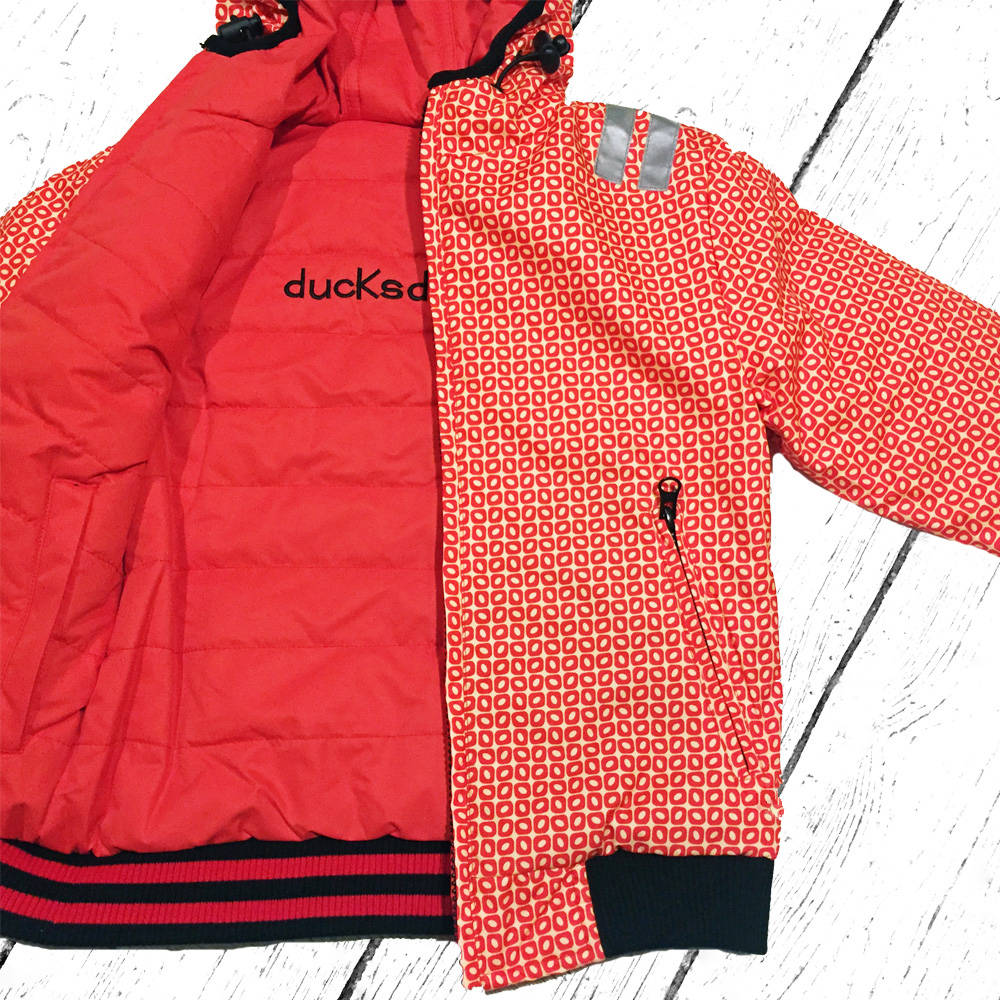 DucKsday Reversible Winter Jacket Funky Red