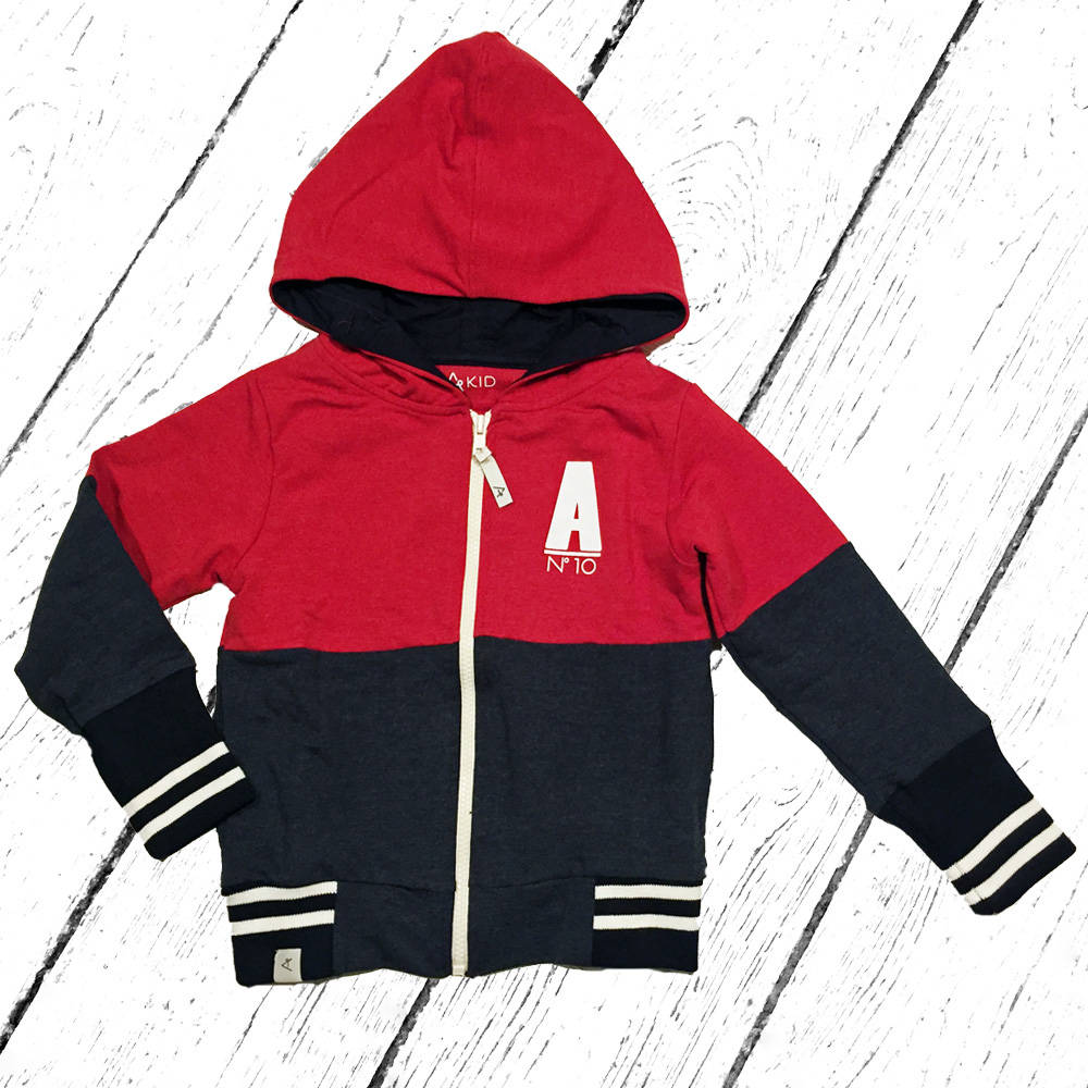 Albababy Asger Zipper Hood Chili Pebber Melange