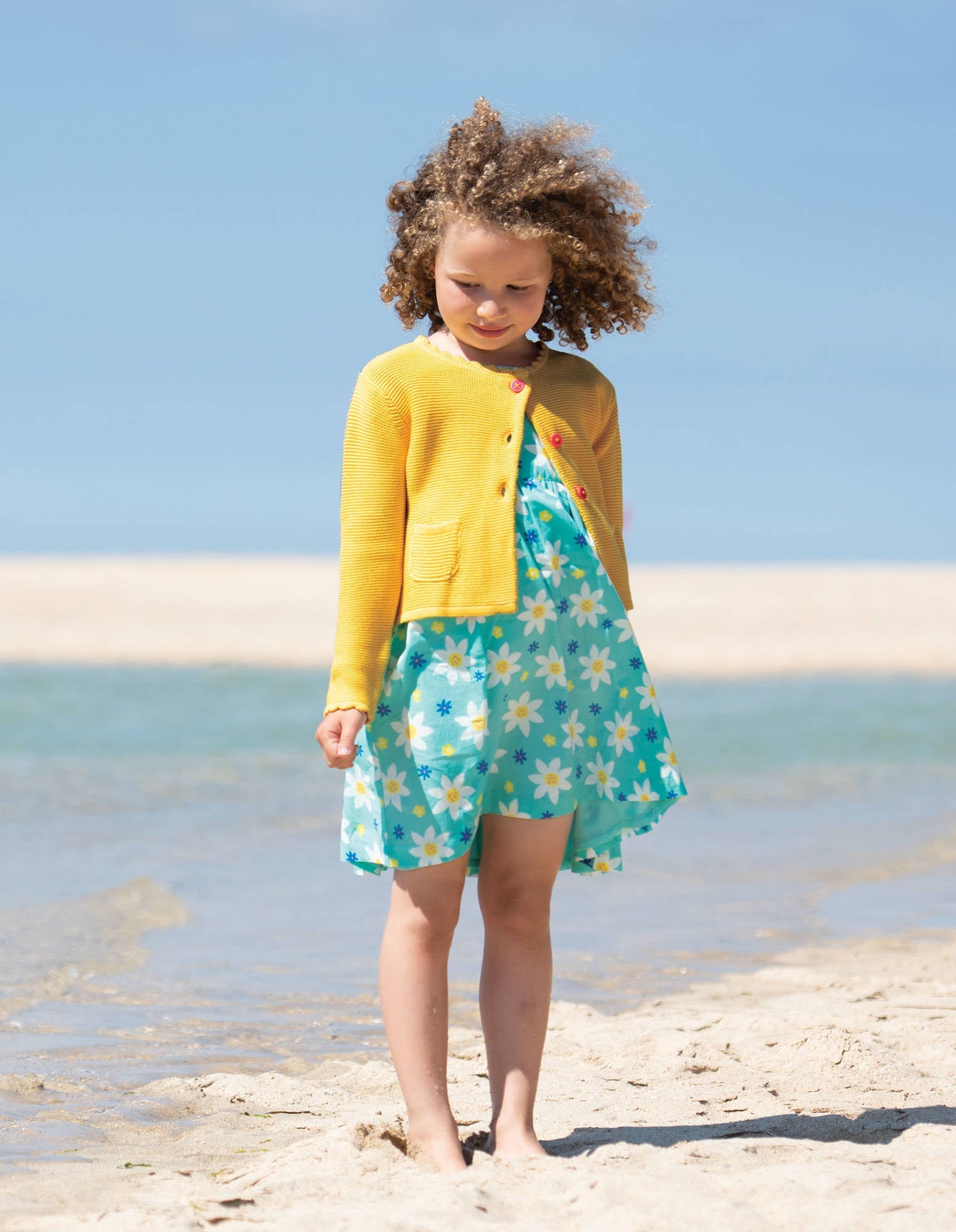 Frugi Milly Swing Cardigan Sunshine