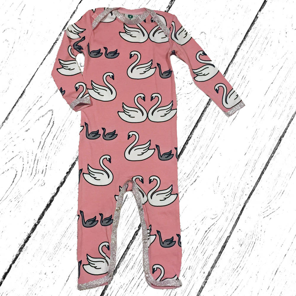 Smafolk Body Suit with Swans Glitzer