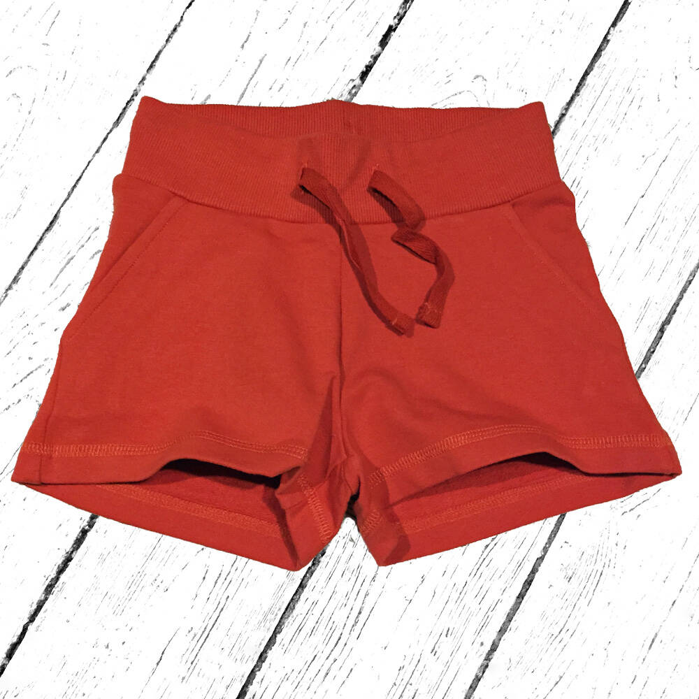 Maxomorra Sweatshorts Rusty Red