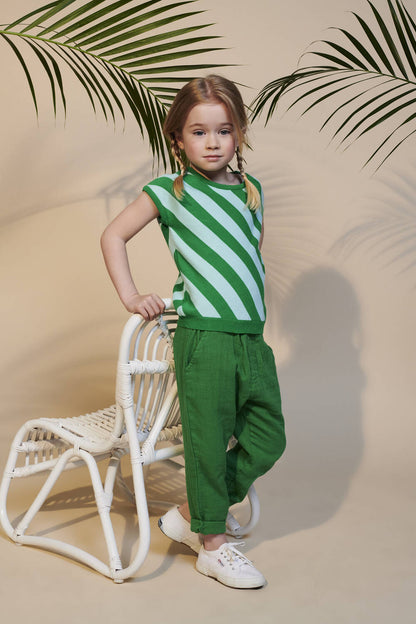 Lily Balou Bella Top Knitwear Grass Green