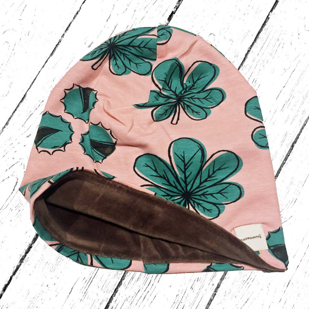 Maxomorra Mütze Hat Velour Chestnut Leaf