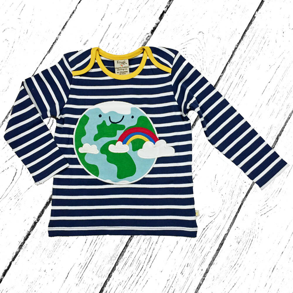 Frugi Shirt Bobby Applique Top Earth