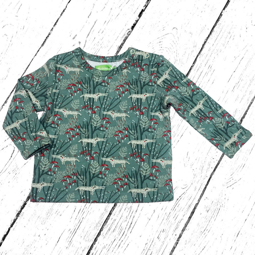 Lily Balou Francis Baby Shirt Wolves Green