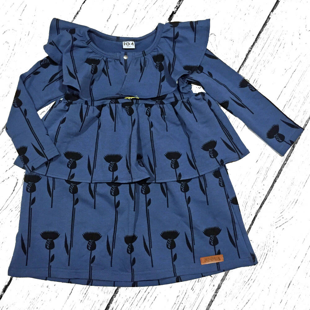 Zezuzulla Kleid Dodo Dress Thistle on Blue
