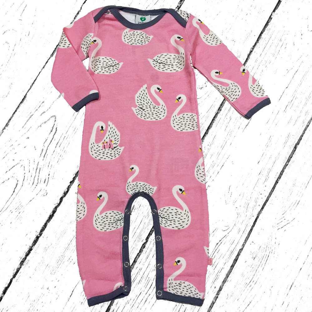 Smafolk Overall Wool Mix Body Suit with Swans