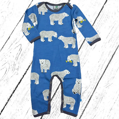 Smafolk Overall Wool Mix Body Suit with Polar Bear