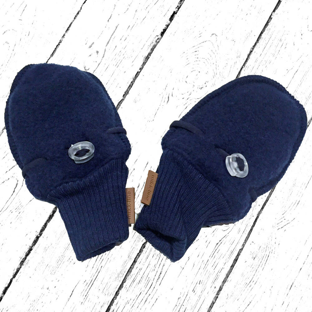 Mikk-Line Handschuhe Merino Wool Mittens Blue Nights