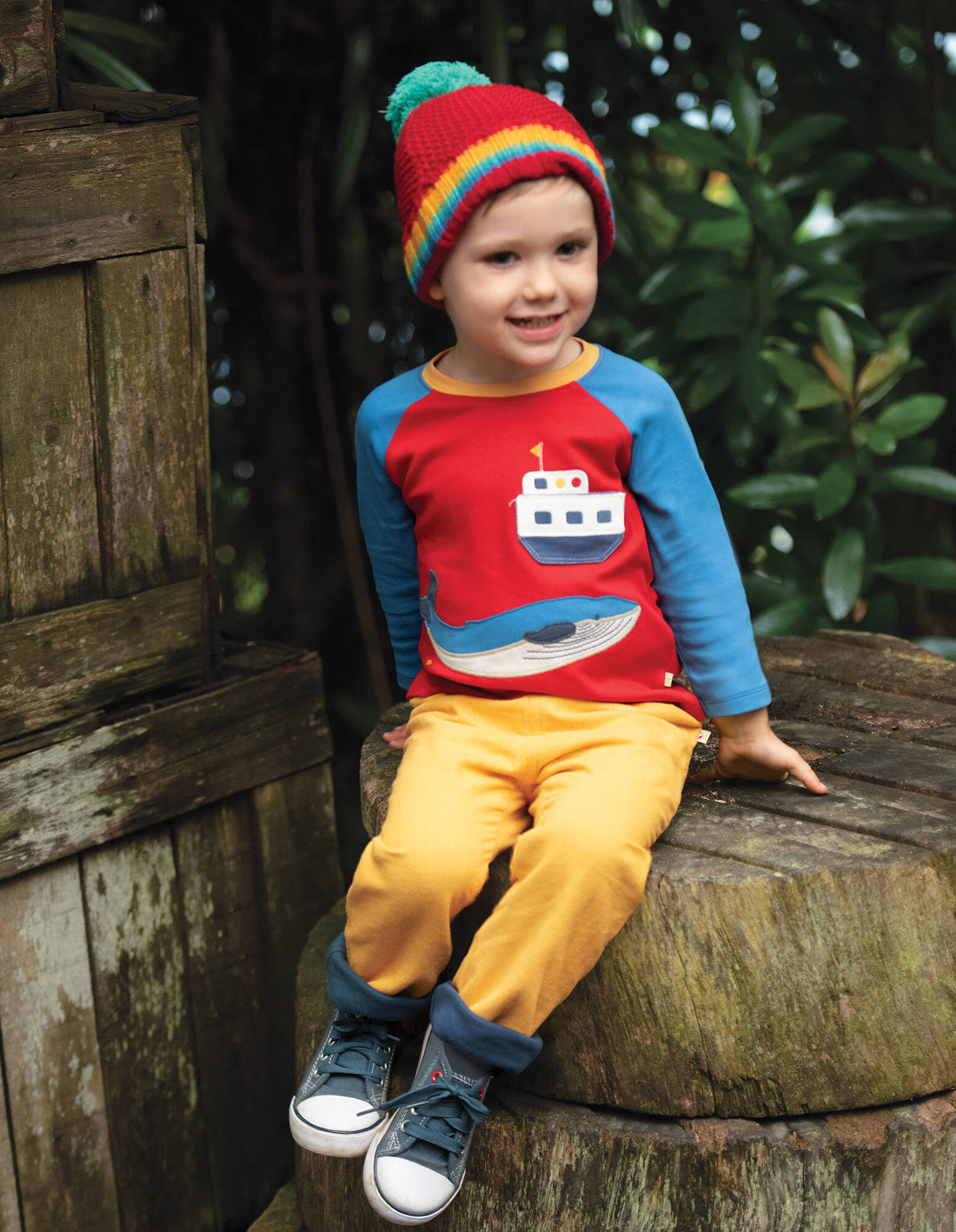 Frugi Hose Chester Lined Cord Trousers Bumble Bee