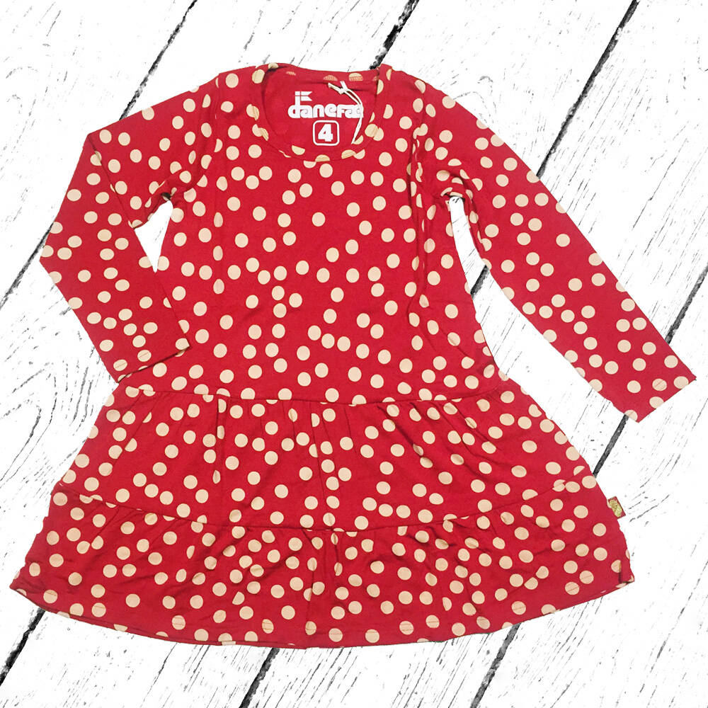 Danefae Kleid Liva Dress Red Offwhite FUN DOTS