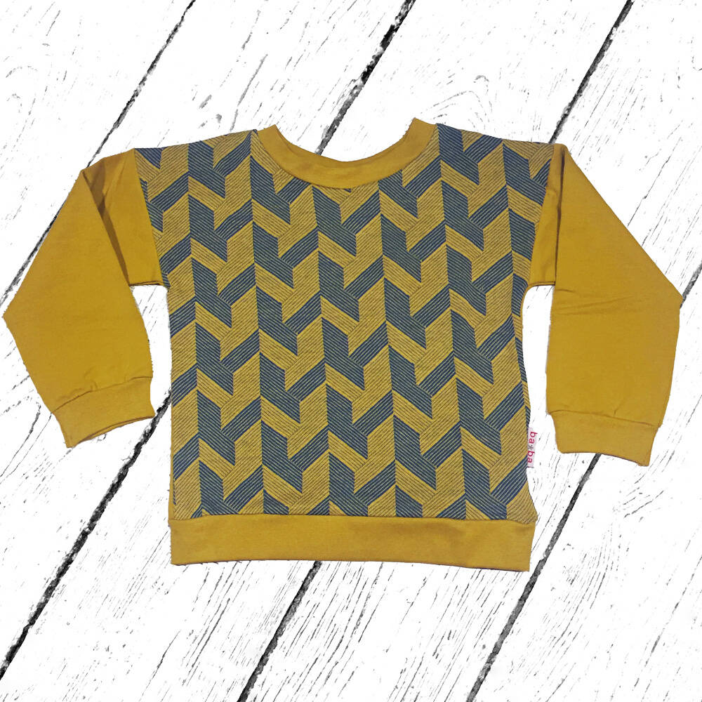 Baba Babywear Pulli Uni Sweater Jacquard Geometric