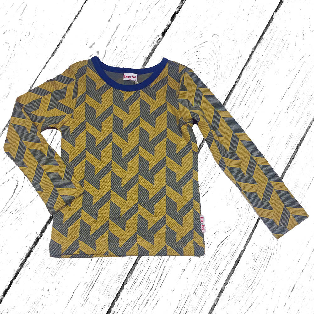 Baba Babywear Shirt Longsleeve Jacquard Geometric
