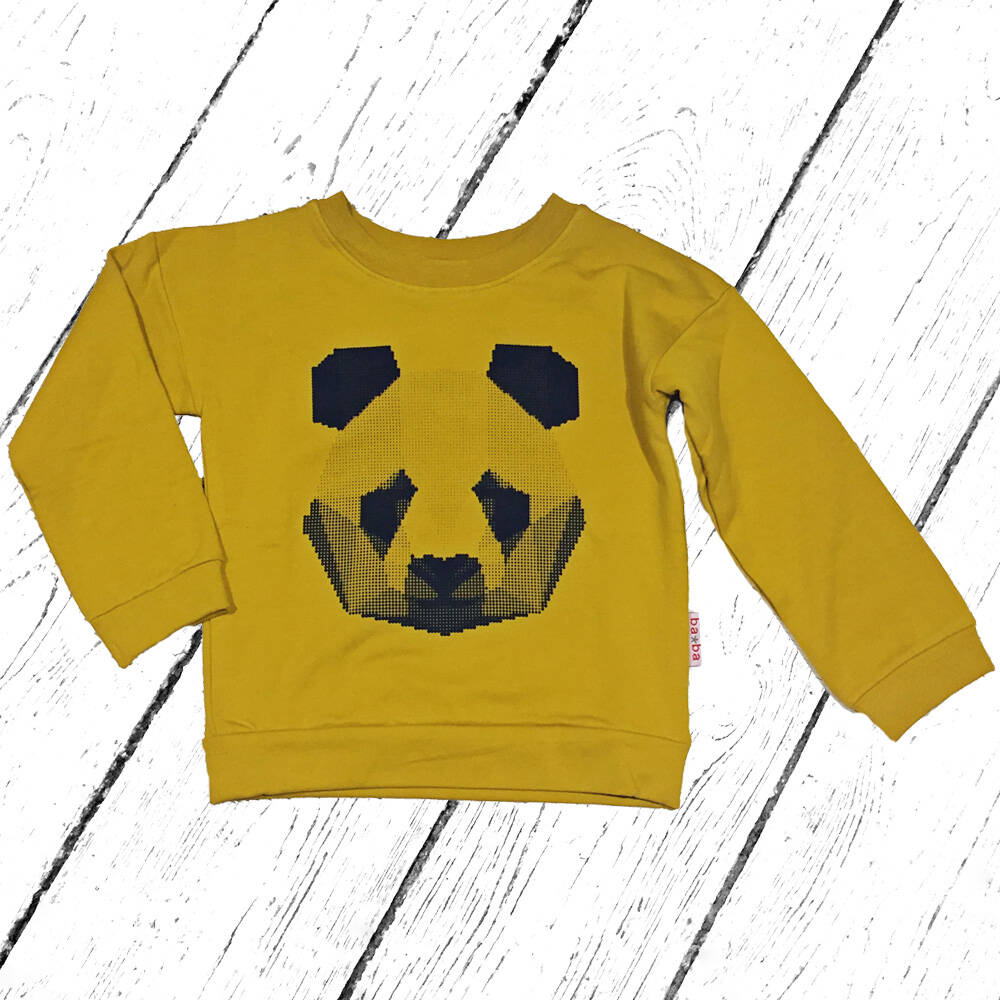 Baba Babywear Pulli Panda Sweater Mustard