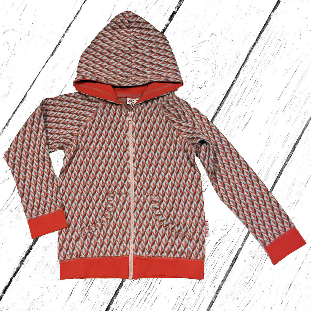 Baba Babywear Jacke Hoodie Jacquard Cubes