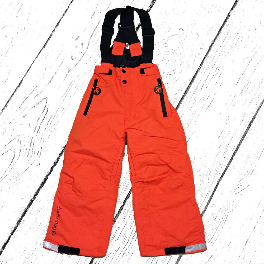 DucKsday Schneehose Lined Winterpants with Braces Orange