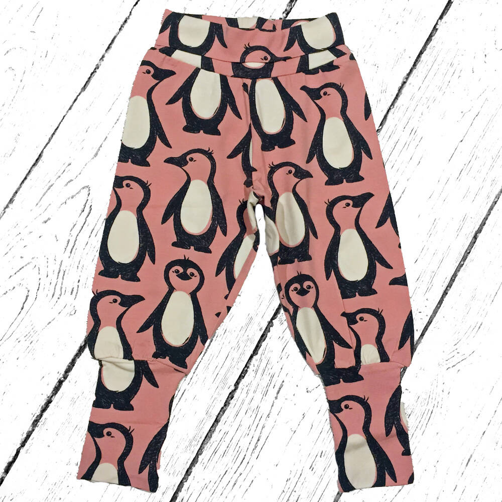 Maxomorra Hose Pants Rib Penguin Family