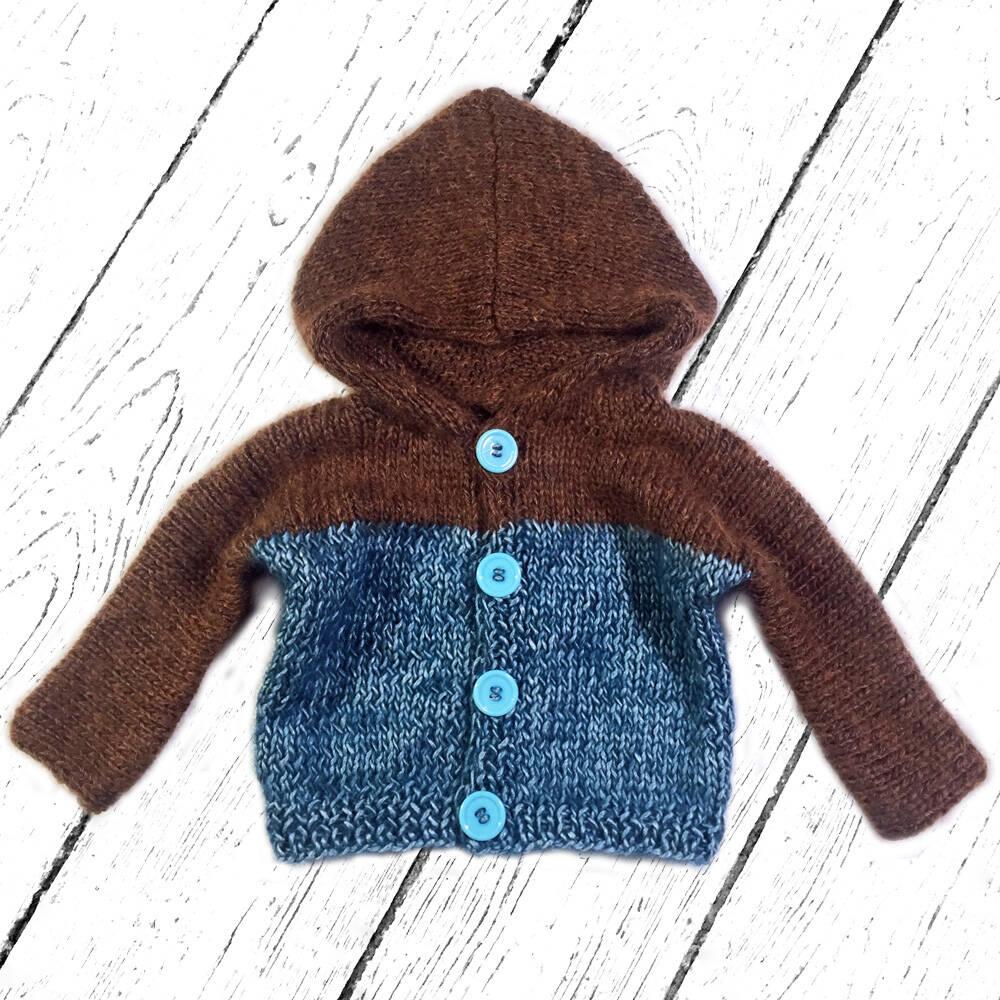 Mia Mohnstreusel Seide Mohair Strickjacke