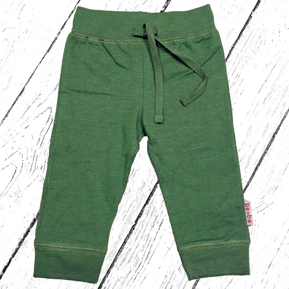 Baba Babywear Hose Baby Pant Punto di Milano Artichoke