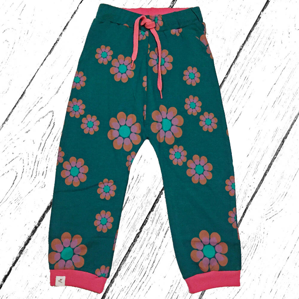 Albababy Hose Lucca Baby Pants Alpine Green Flower