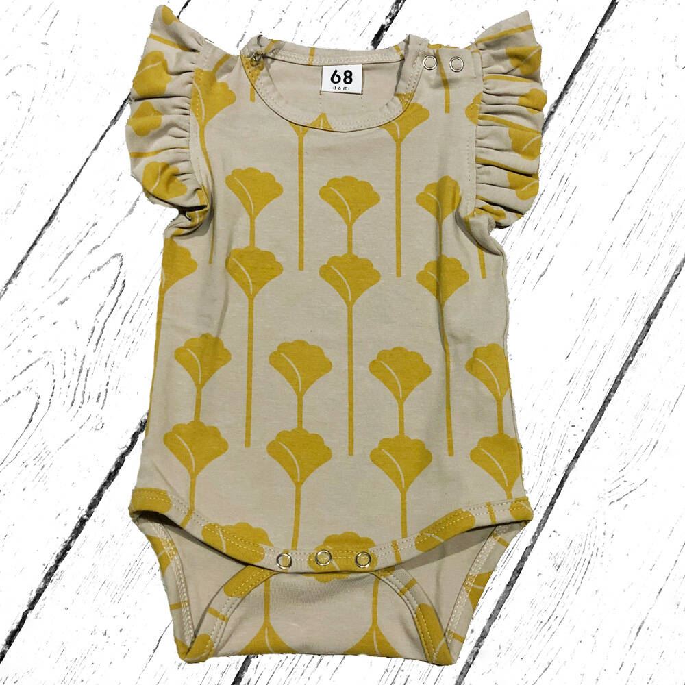 Zezuzulla Frilled Bodysuit Yellow Flora