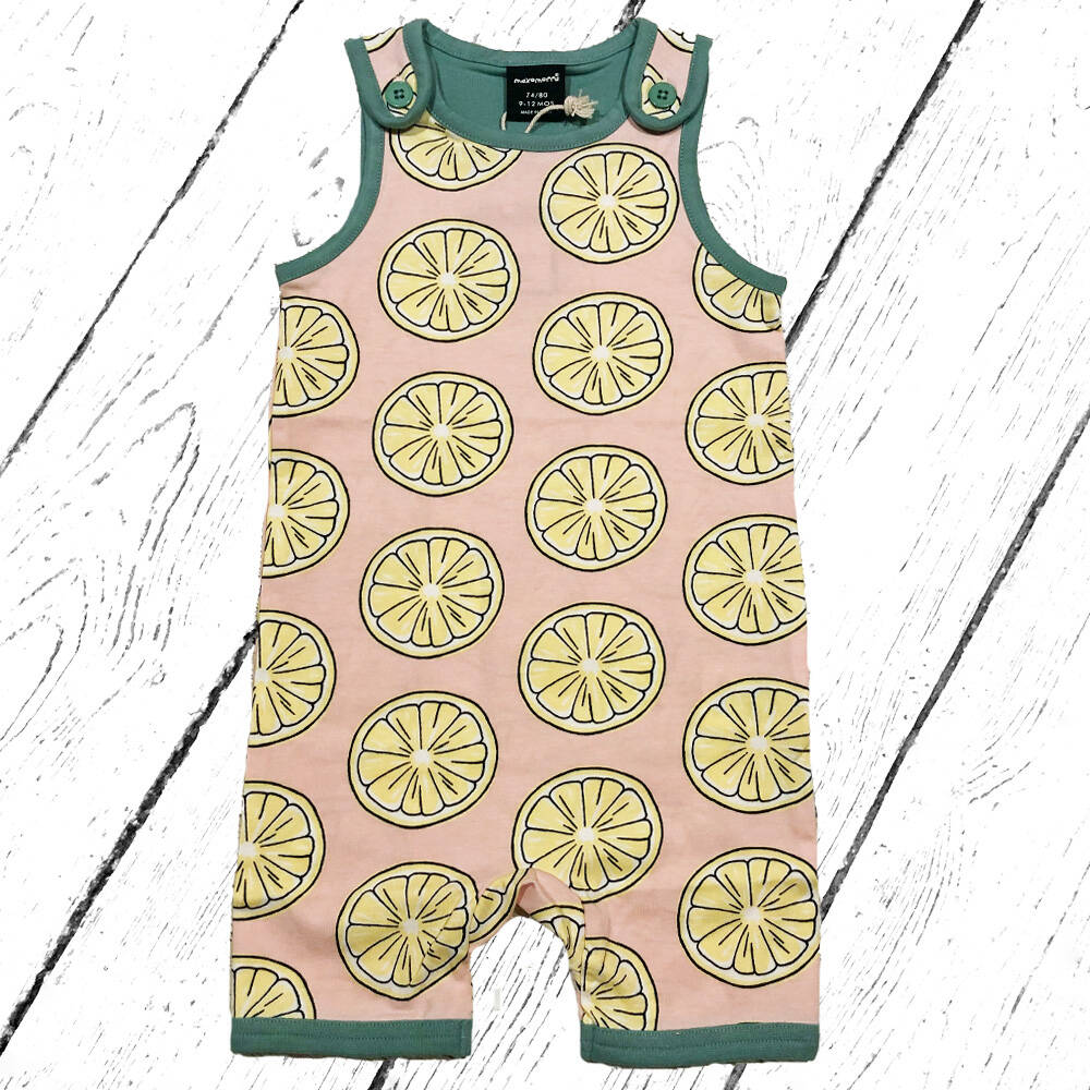 Maxomorra Trägeranzug Playsuit Short FRESH LEMON