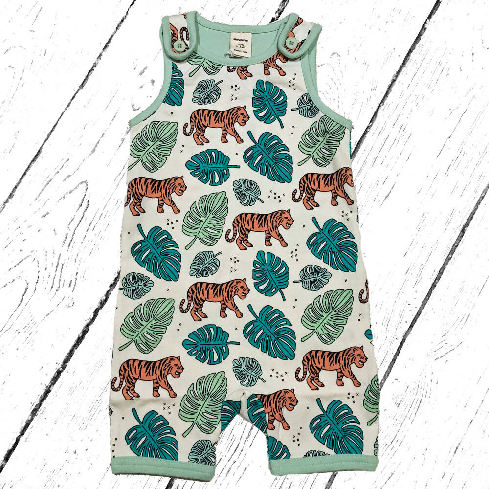 Meyadey by Maxomorra Trägeranzug Playsuit Short TIGER JUNGLE